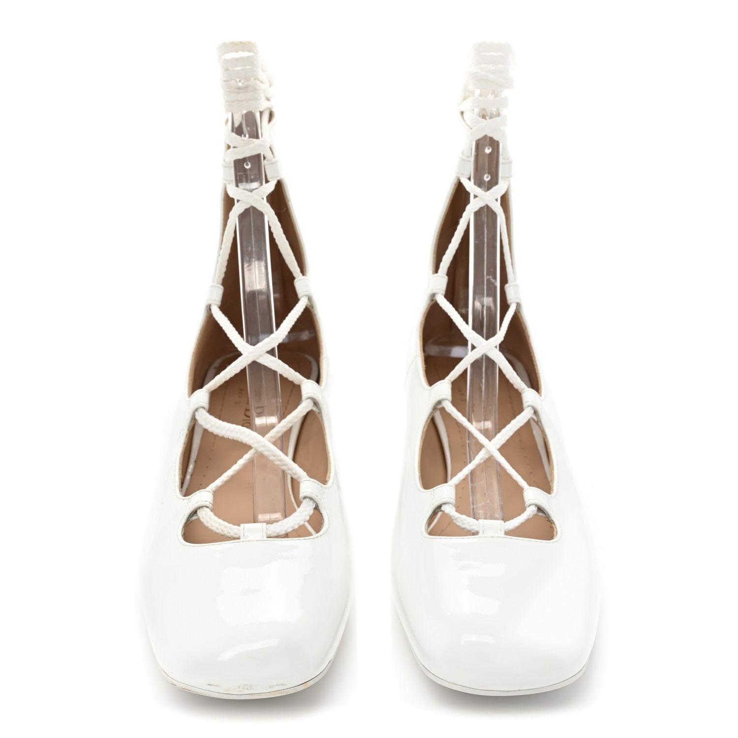 Christian Dior Patent Diorarty 30mm Pumps 39 White 2 of 9