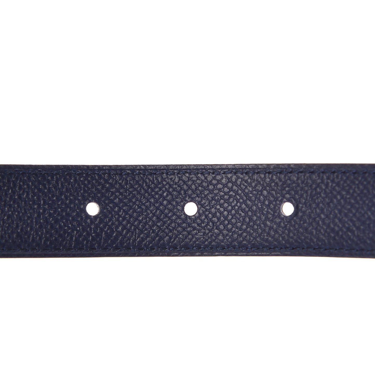 Swift Epsom 24mm Guilloche H Belt 80 Noir Bleu Encre