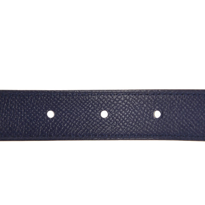 Hermes Swift Epsom 24mm Guilloche H Belt 80 Noir Bleu Encre 6 of 7