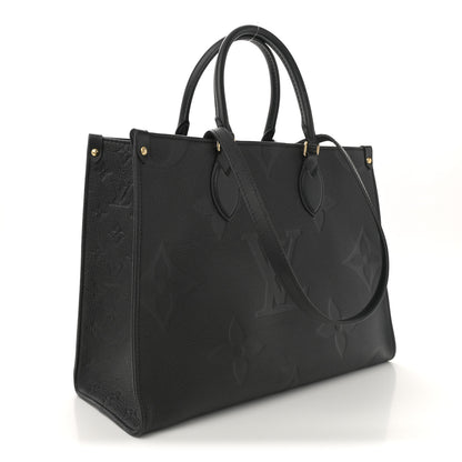 Louis Vuitton Empreinte Monogram Giant Onthego MM Black 3 of 9