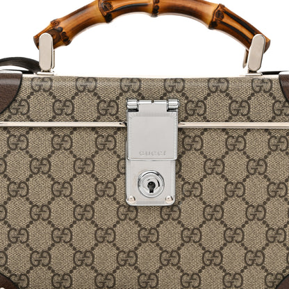 Gucci GG Supreme Monogram Globe-Trotter Beauty Case Brown 9 of 11