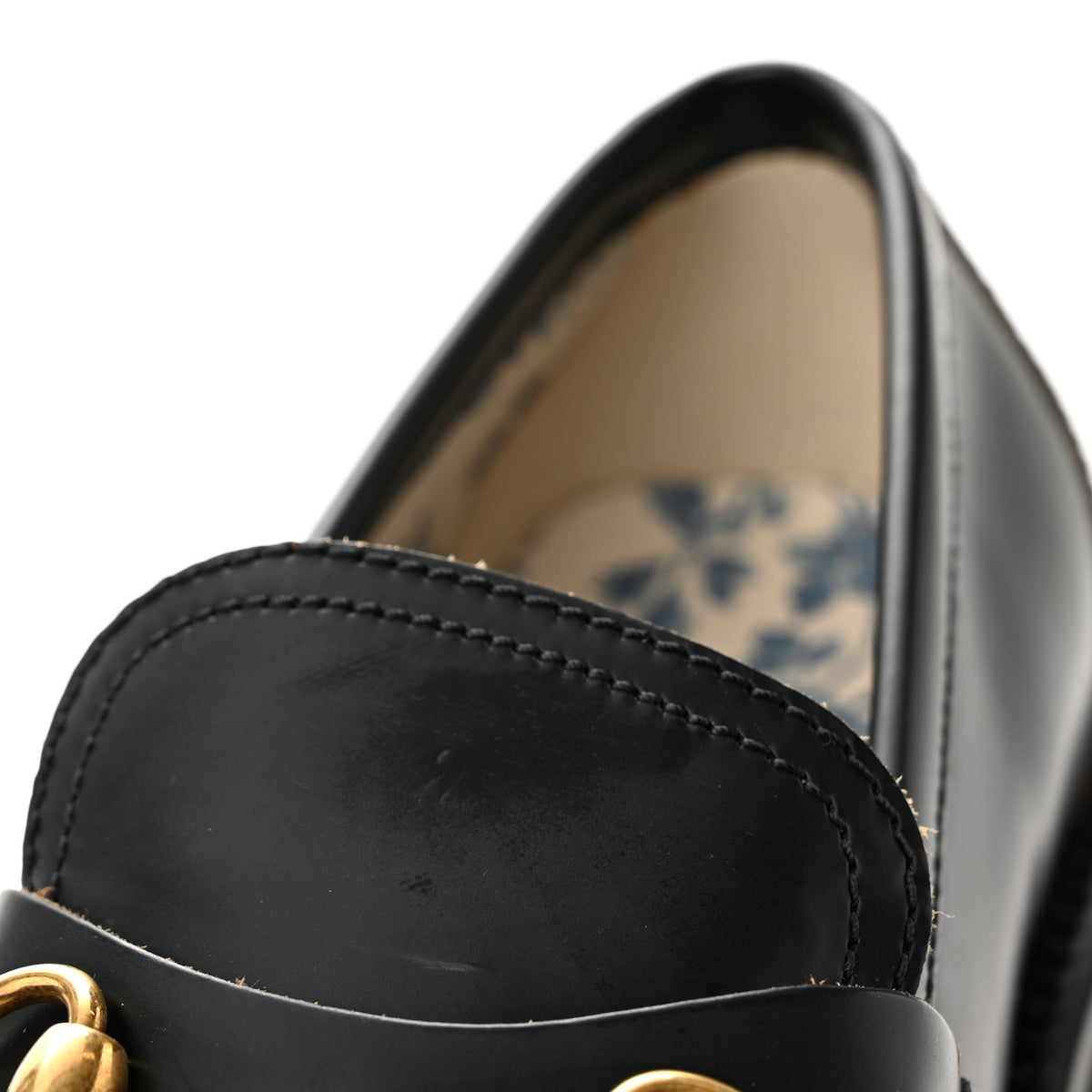 Cordovan Lux Womens Harald Horsebit 25mm Platform Loafers 37.5 Black