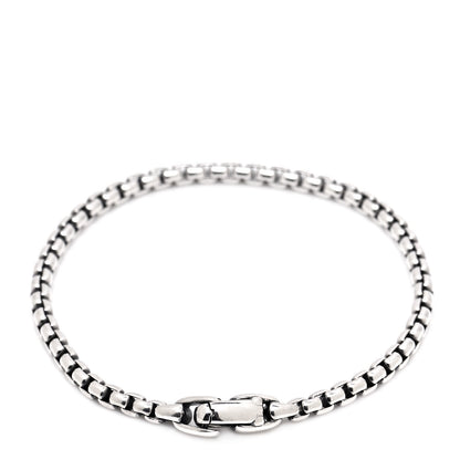 David Yurman Sterling Silver 4mm Box Chain Bracelet 3 of 4