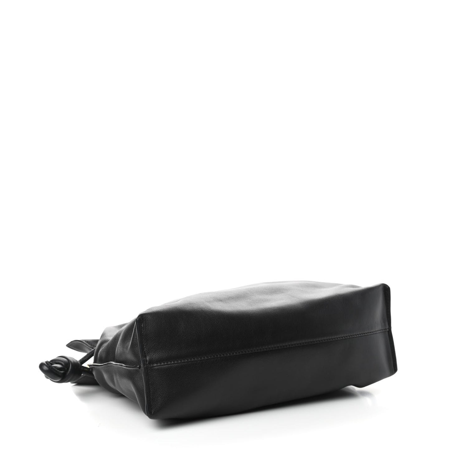 Calfskin Small Flamenco Knot Bag Black