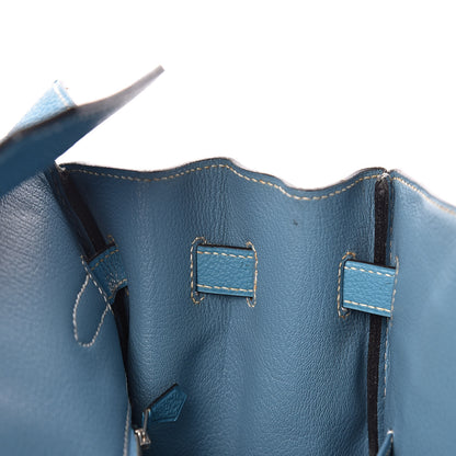 Hermes Togo Birkin 35 Blue Jean 18 of 32