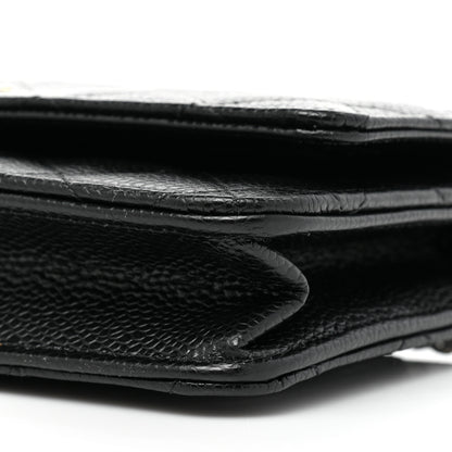 Chanel Caviar Quilted Wallet On Chain WOC Black 9 of 9