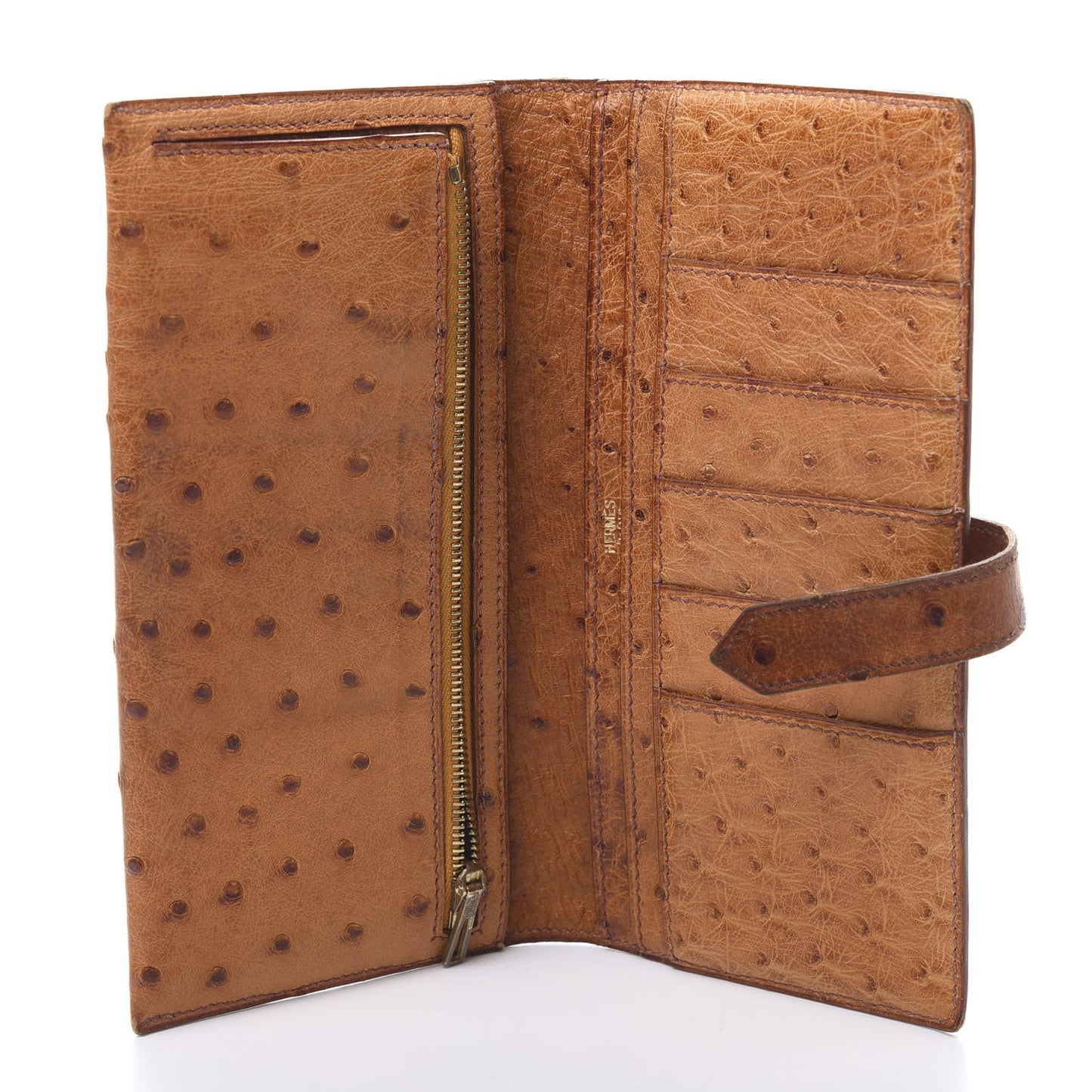 Ostrich Bearn Wallet Gold