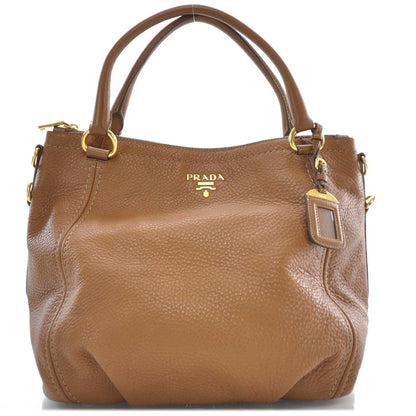 Prada Vitello Daino Tote Brandy 1 of 11