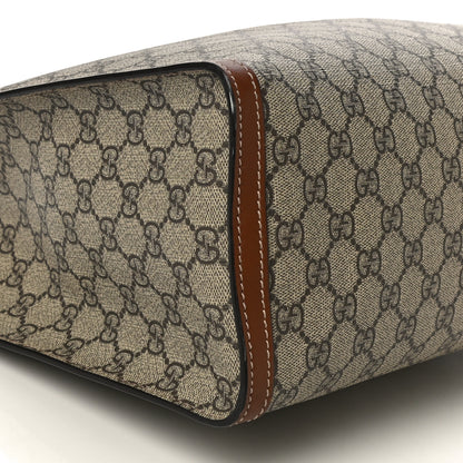 Gucci GG Supreme Monogram Medium Padlock Tote Beige Cuir 10 of 13