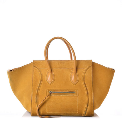 Celine Suede Medium Phantom Luggage Amber 1 of 18
