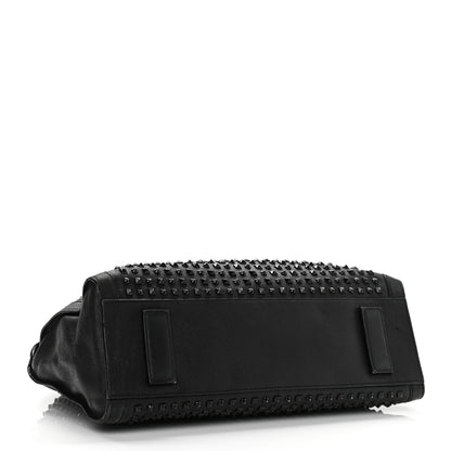 Alexander McQueen Lambskin Studded Large De Manta Tote Black 3 of 13