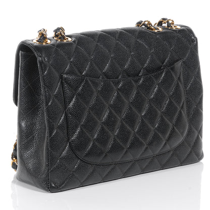 Chanel Caviar Jumbo Single Flap Black 3 of 9