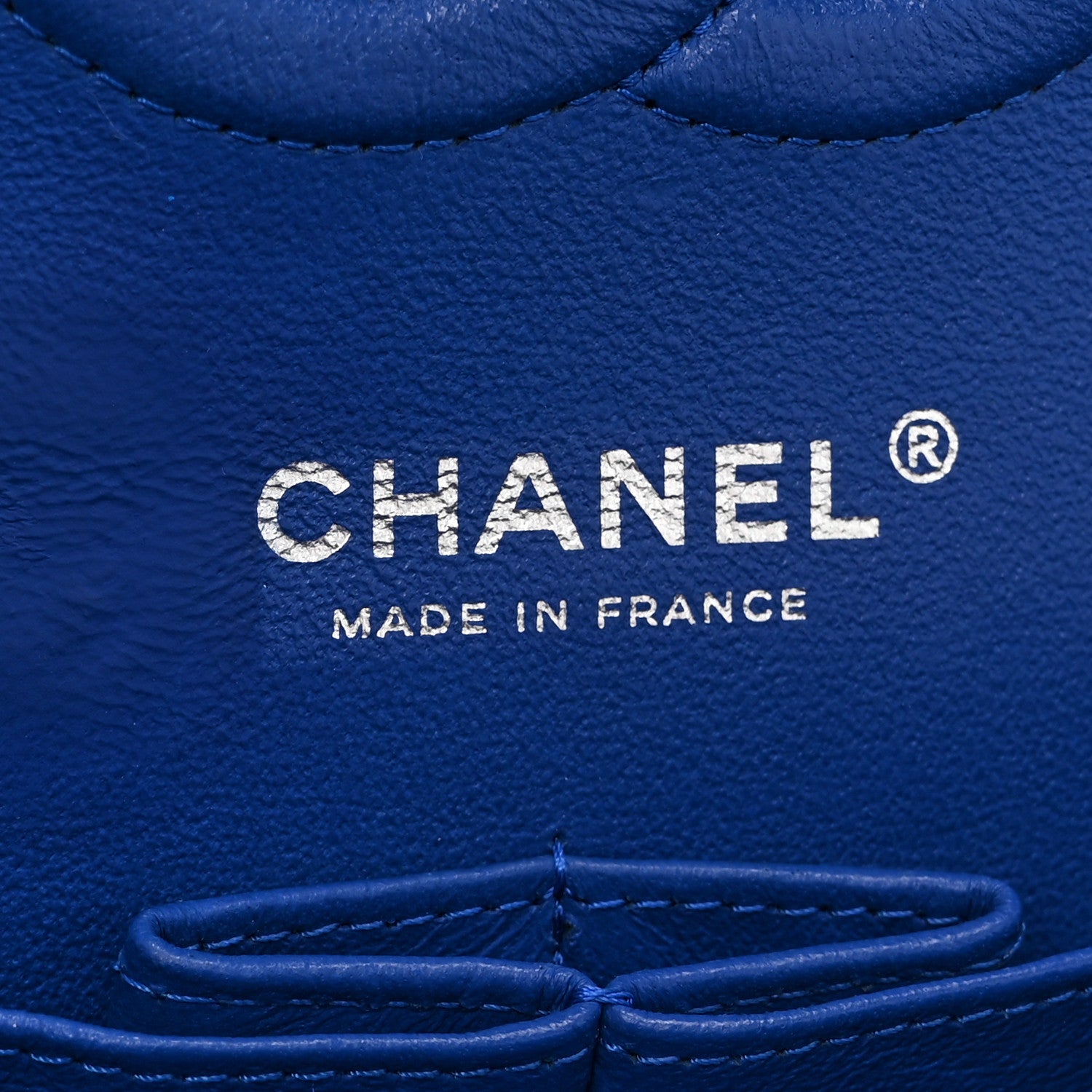 Chanel Lambskin Quilted Medium Double Flap Blue 6 of 10