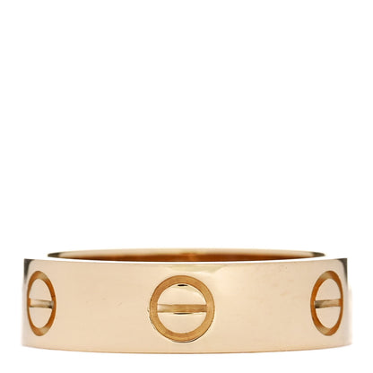 Cartier 18K Yellow Gold 5.5mm LOVE Ring 56 7.75 1 of 5
