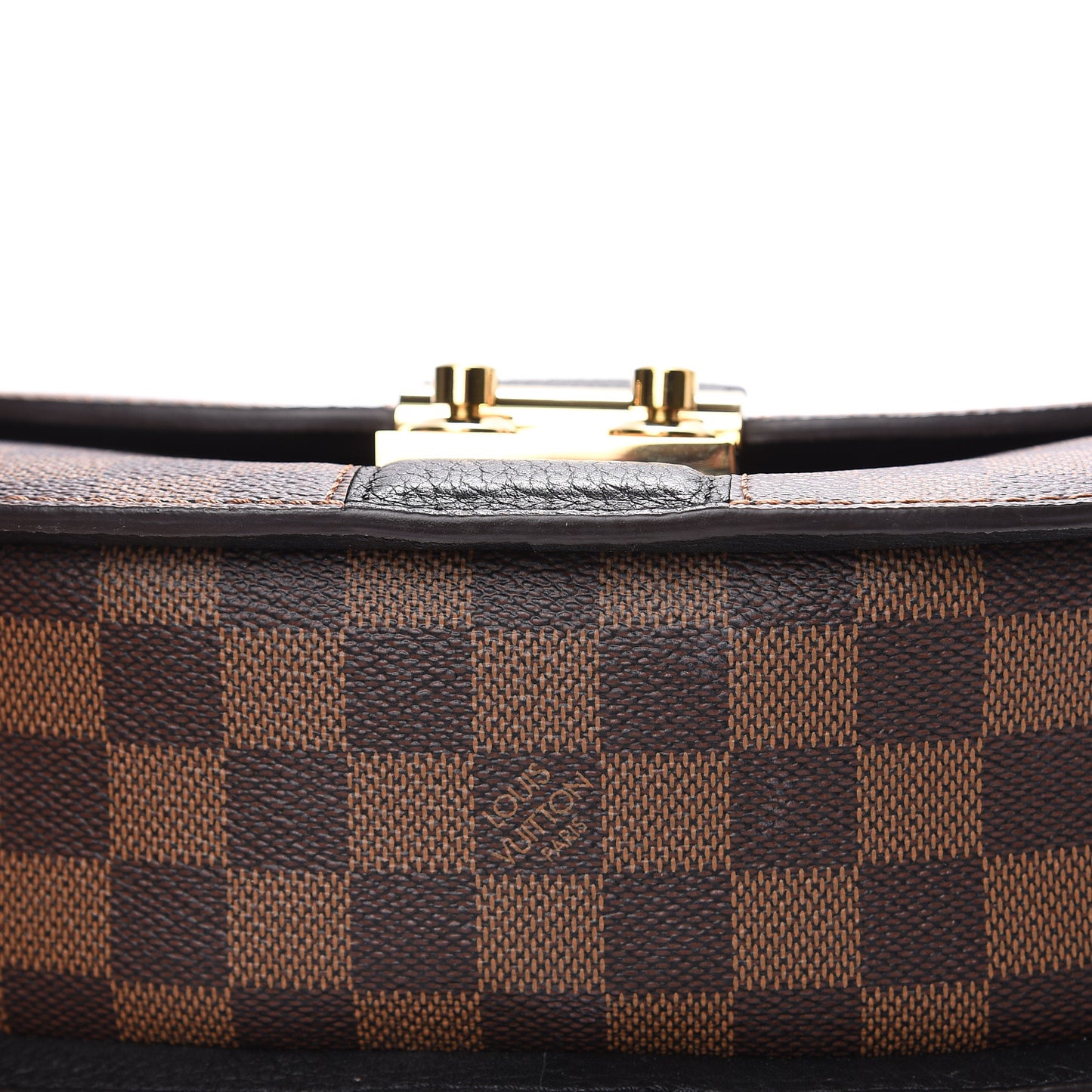 Damier Ebene Cuir Taurillon Wight Black