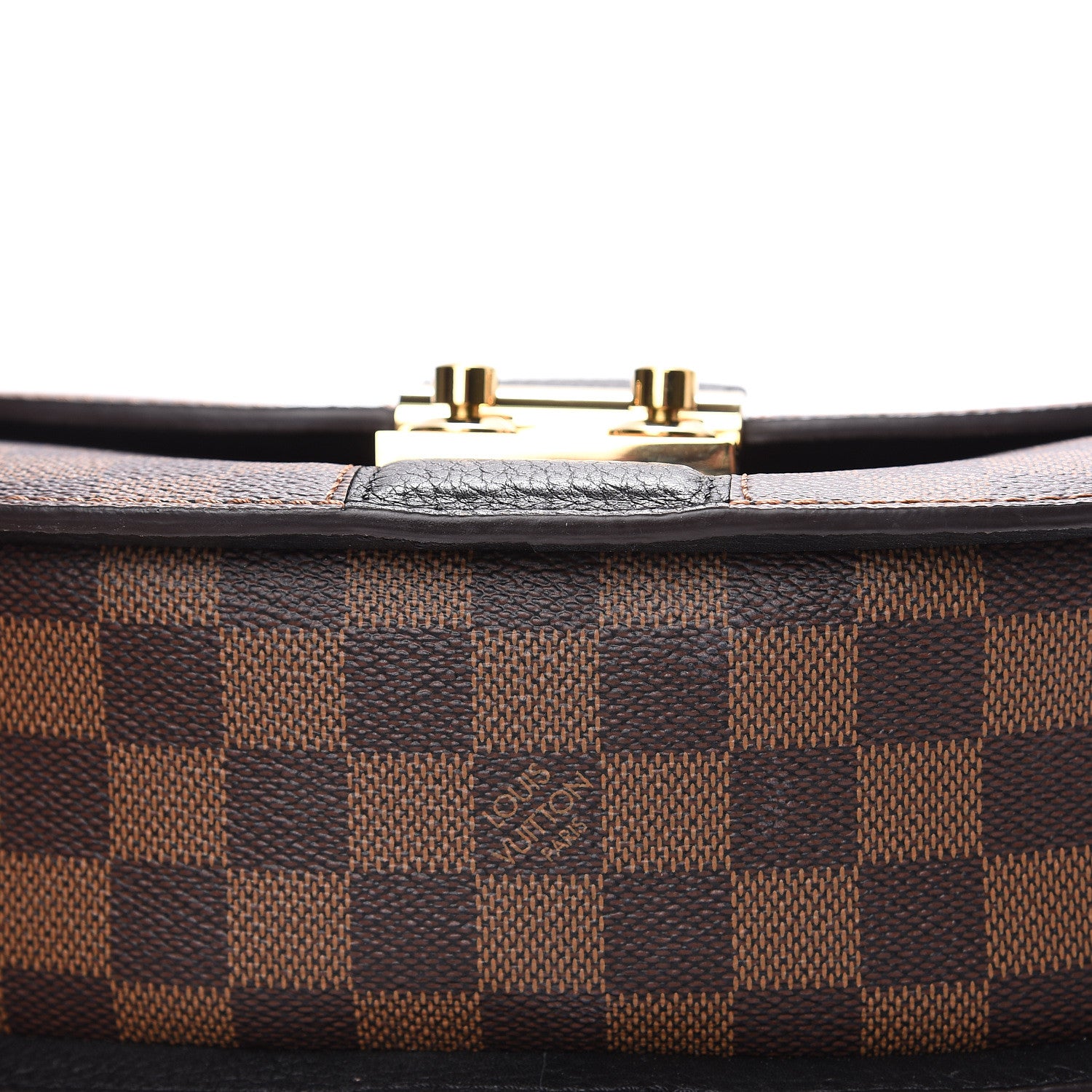 Louis Vuitton Damier Ebene Cuir Taurillon Wight Black 8 of 10