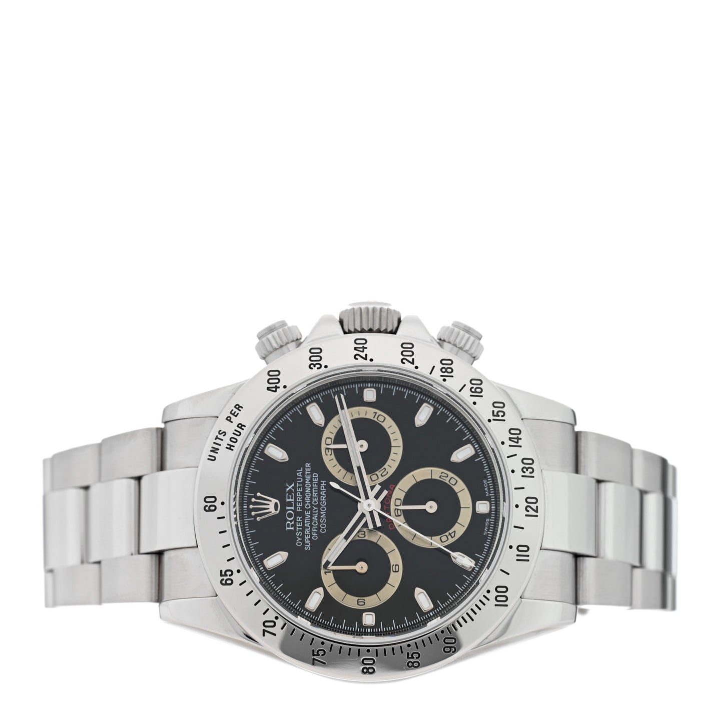 Stainless Steel 40mm Oyster Perpetual Daytona Cosmograph Watch Black 116520