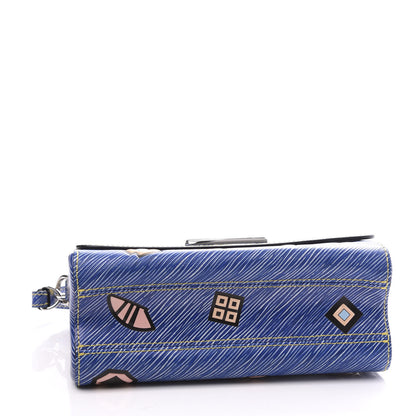 Louis Vuitton Epi Azteque Twist Shoulder Bag MM Denim Light 3 of 13