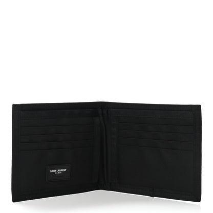 Saint Laurent Nylon Palm Tree Print Buffalo Compact Wallet Black 5 of 6