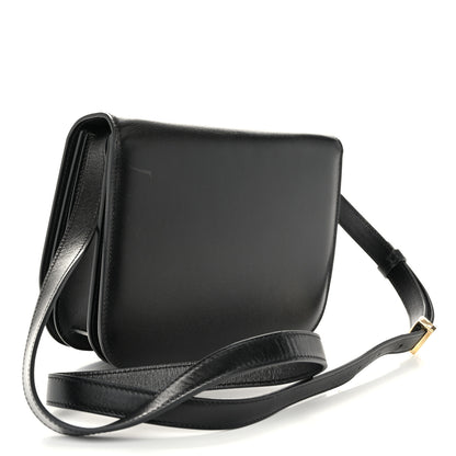 Salvatore Ferragamo Dappled Calfskin XS Fiamma Crossbody Bag Black 3 of 10