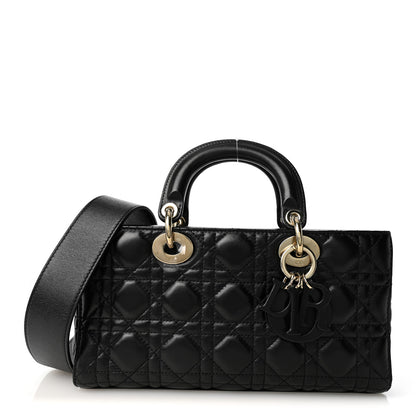 Christian Dior Lambskin Cannage Medium Lady D-Joy Black 1 of 10