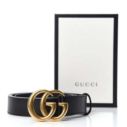 Gucci Calfskin Double G 30mm Belt 85 34 Black 4 of 4