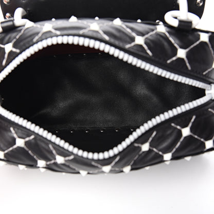 Valentino Garavani Lambskin Free Rockstud Spike Camera Bag Black 4 of 8