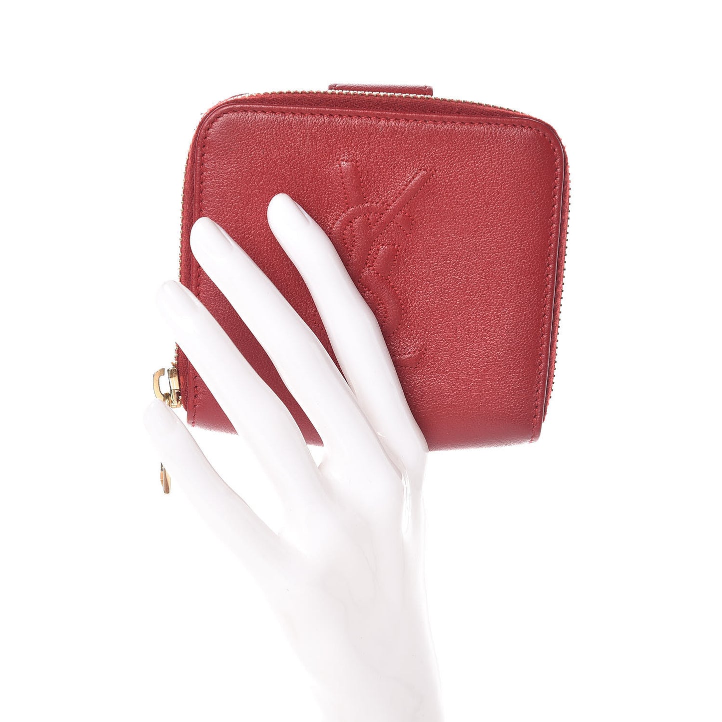 Goatskin Belle de Jour French Wallet Rouge Orient