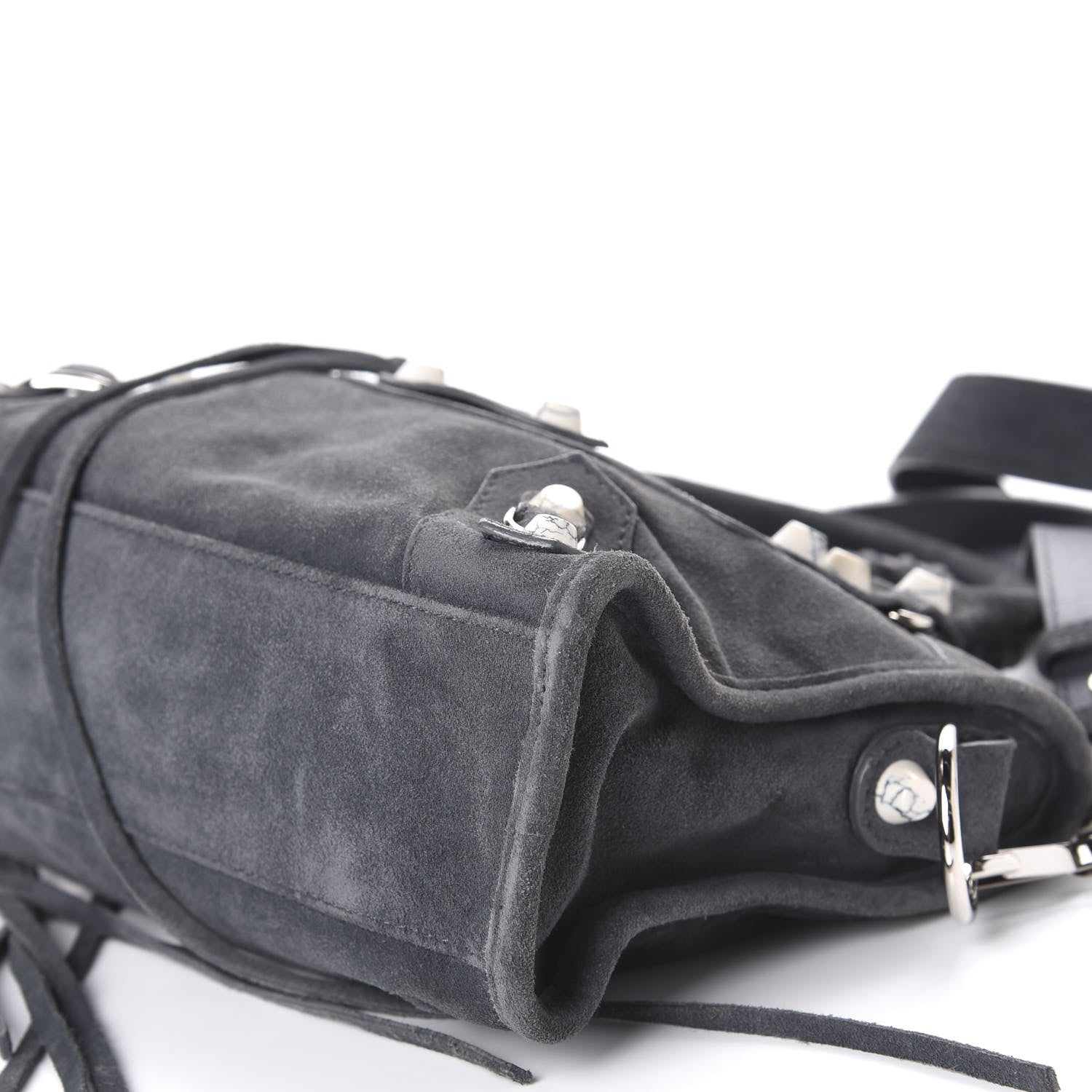 Balenciaga Baby Daim Suede Marble Hardware Mini City Grey 8 of 11