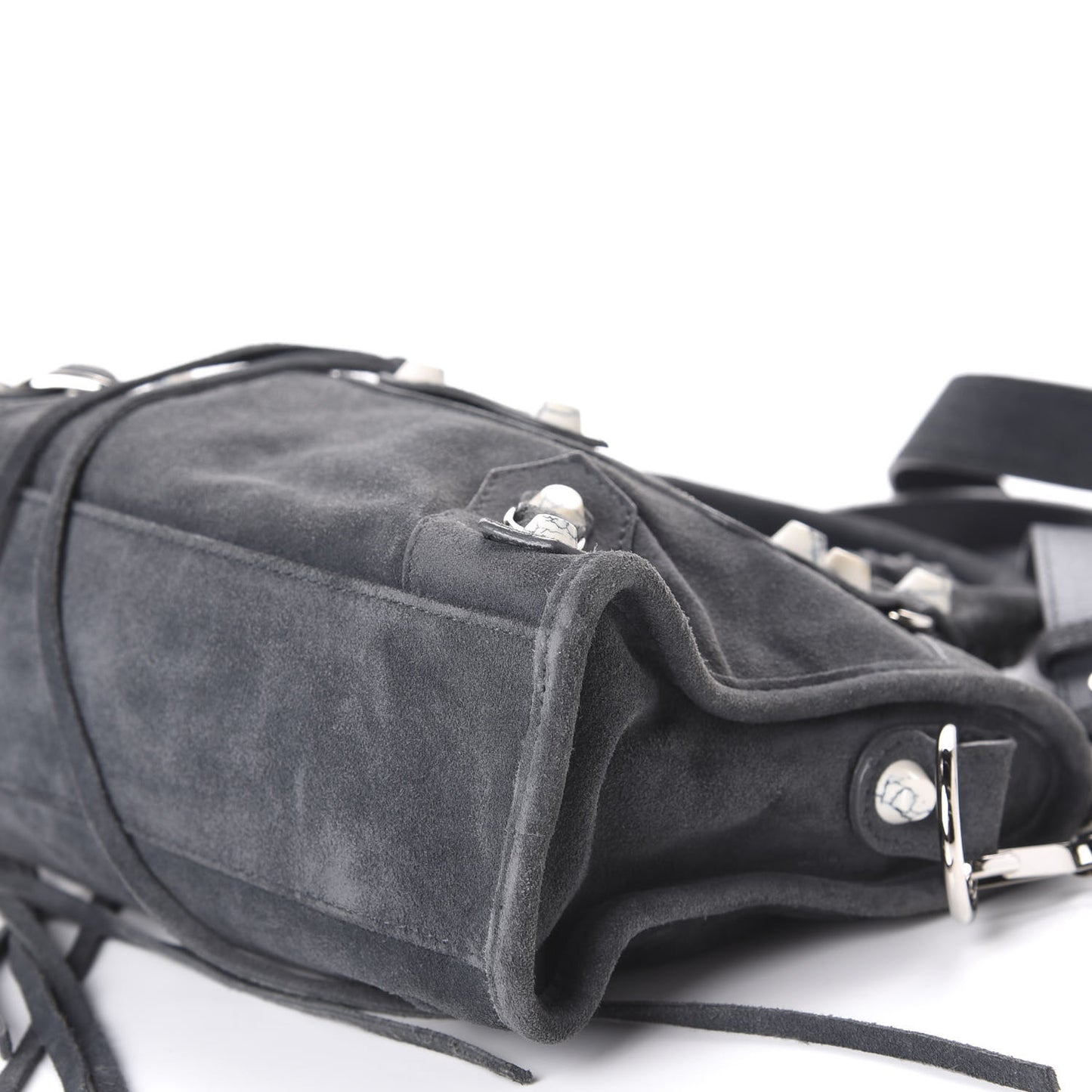 Baby Daim Suede Marble Hardware Mini City Grey