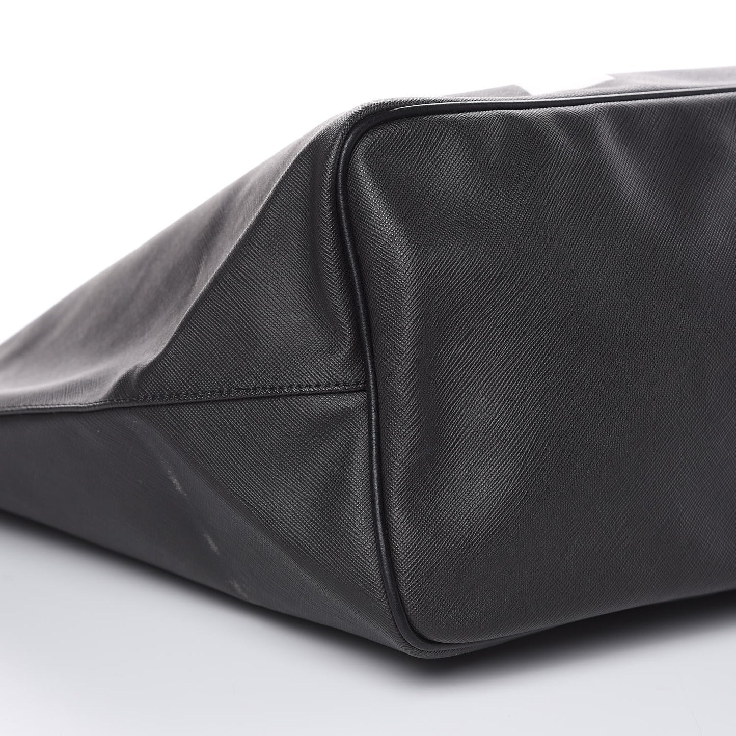 Textured Coated Canvas Favelas Large Antigona Tote Black