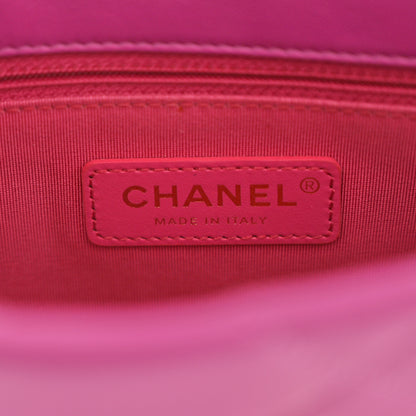Chanel Lambskin Quilted Small Logo Strap Flap Purple 6 of 10