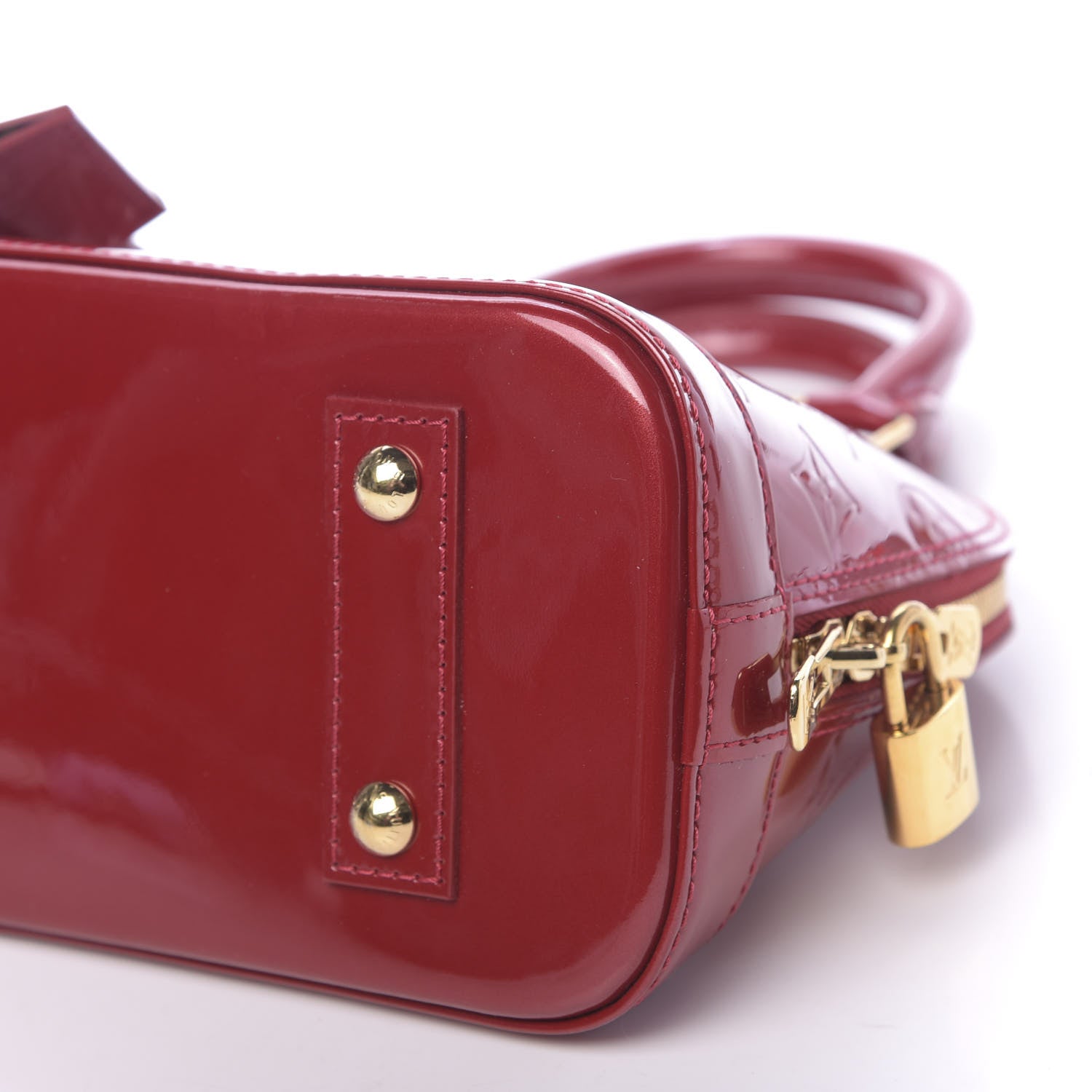 Louis Vuitton Vernis Alma BB Pomme D'Amour 8 of 10