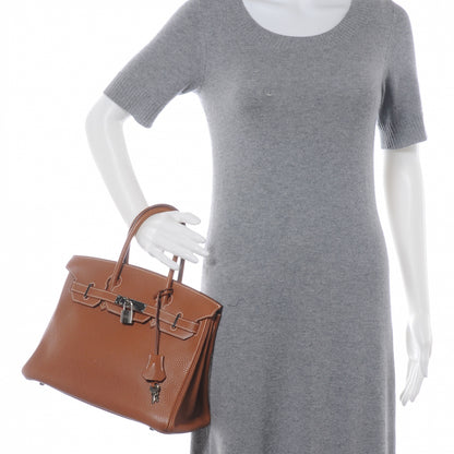 Hermes Taurillon Clemence Birkin 30 Gold 2 of 12