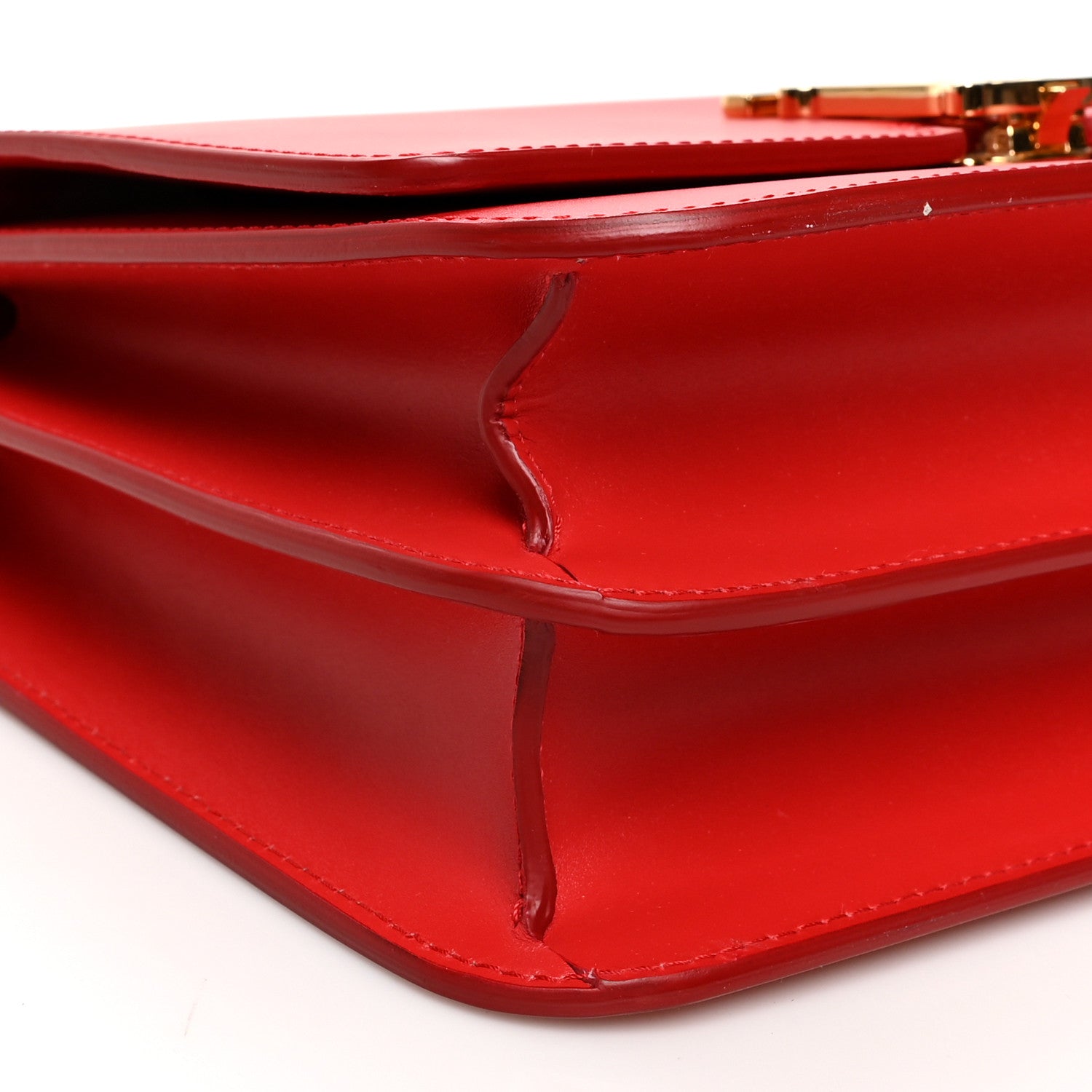 Burberry Calfskin Medium TB Bag Bright Red 8 of 9
