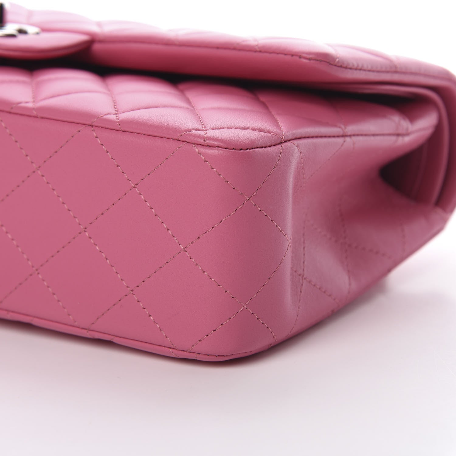 Chanel Lambskin Quilted Medium Double Flap Pink 9 of 13