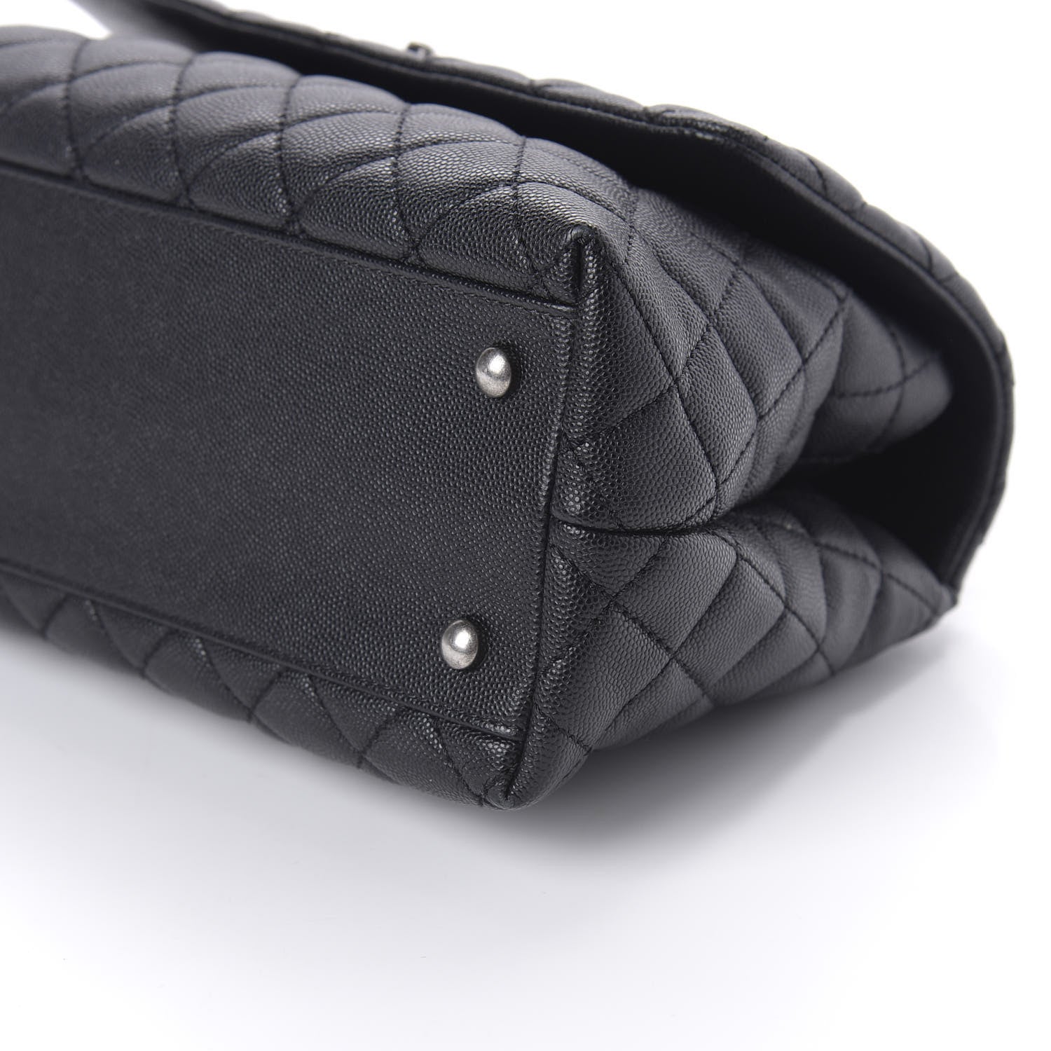 Chanel Caviar Quilted Small Coco Handle Flap Black 8 of 11