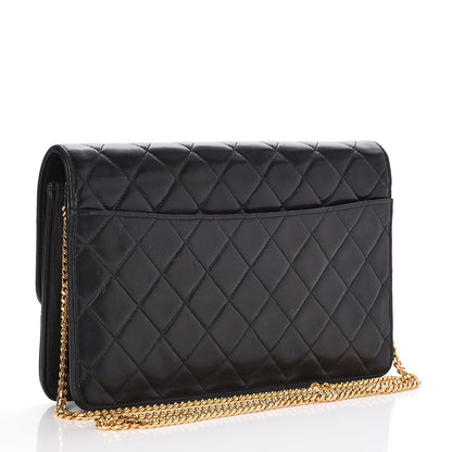 Chanel Lambskin Quilted Medium Single Flap Black 3 of 9