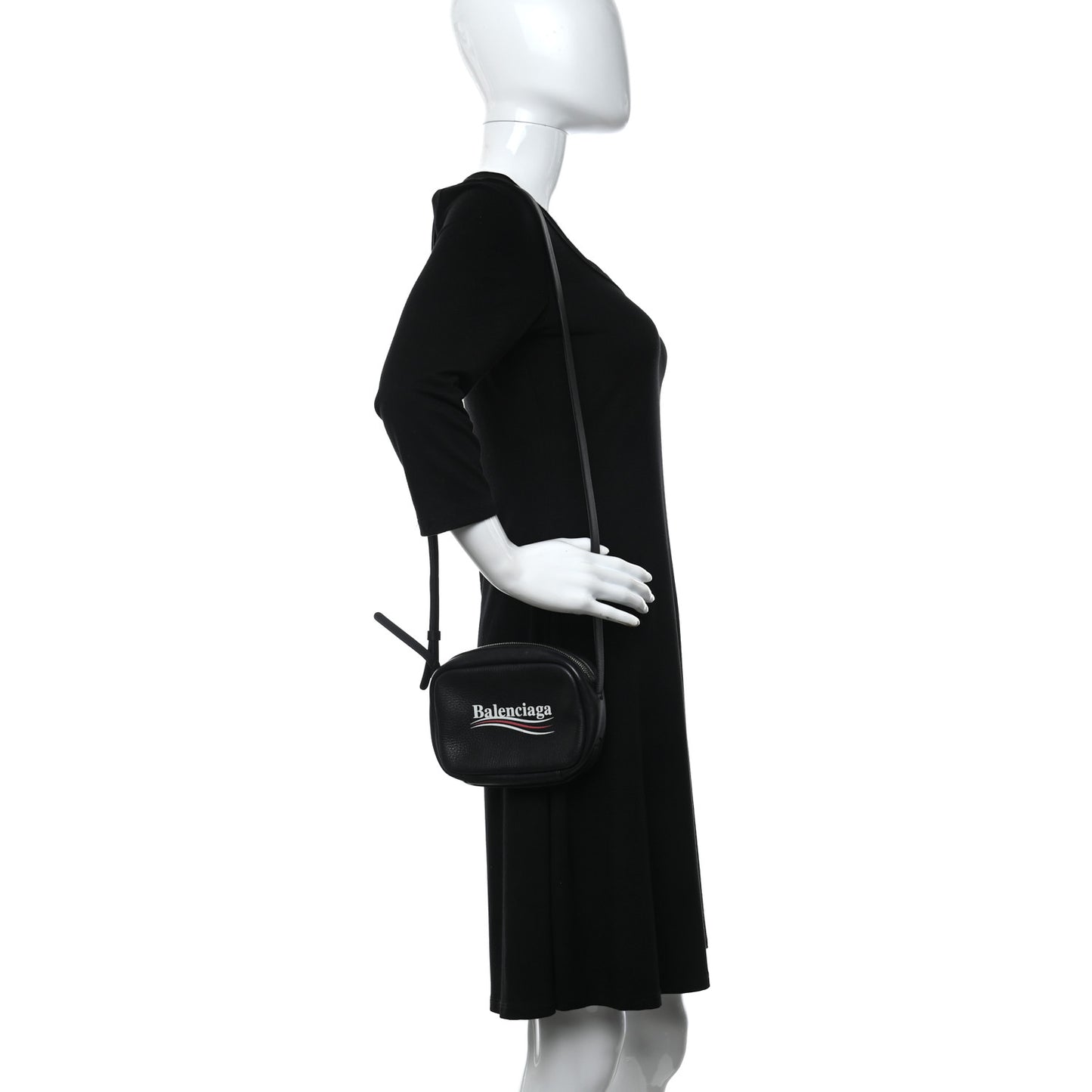 Calfskin Political Campaign Logo XS Camera Bag Black