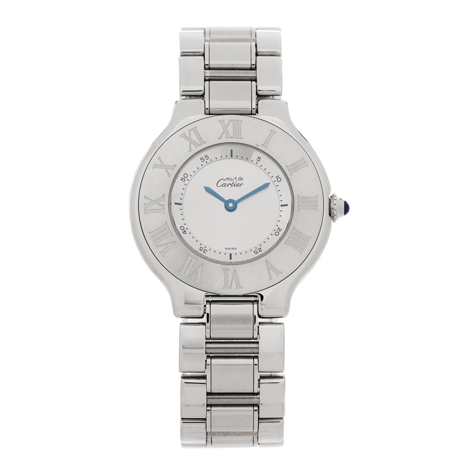 Cartier Stainless Steel 31mm Must De 21 Quartz Watch 1 of 4