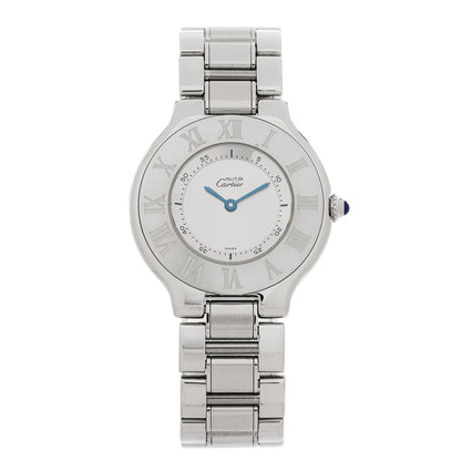 Cartier Stainless Steel 31mm Must De 21 Quartz Watch 1 of 4