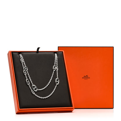 Hermes Sterling Silver Farandole Necklace 160 5 of 5