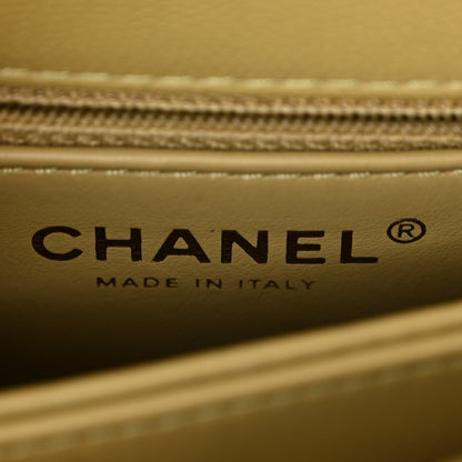 Chanel Caviar Quilted Extra Mini Coco Handle Flap Light Green 6 of 11
