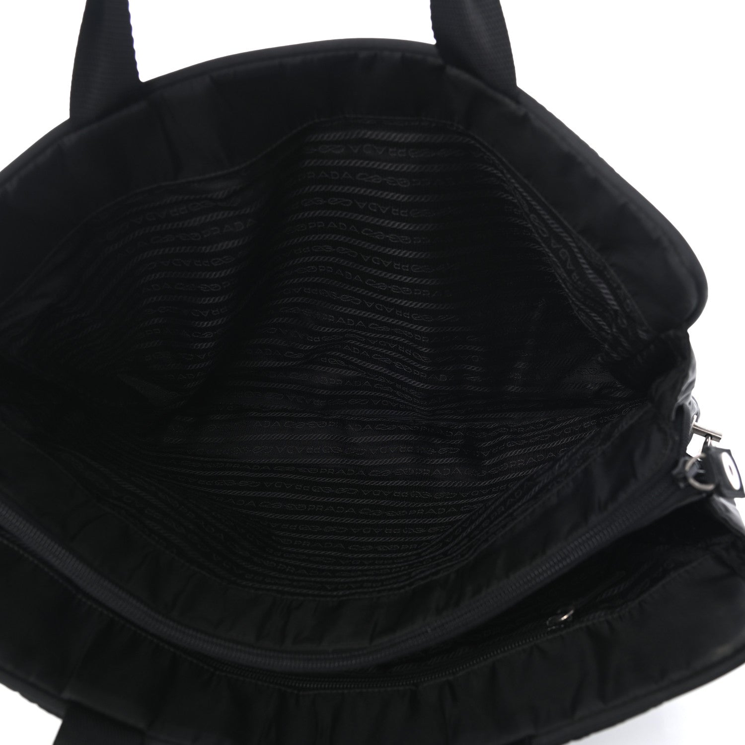 Prada Tessuto Nylon Briefcase Black 4 of 10