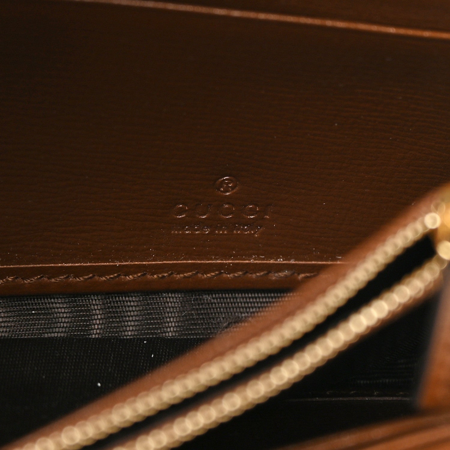 Gucci GG Supreme Monogram Geometric Web Jackie 1961 Chain Wallet Beige Multicolor Brown Sugar 6 of 11