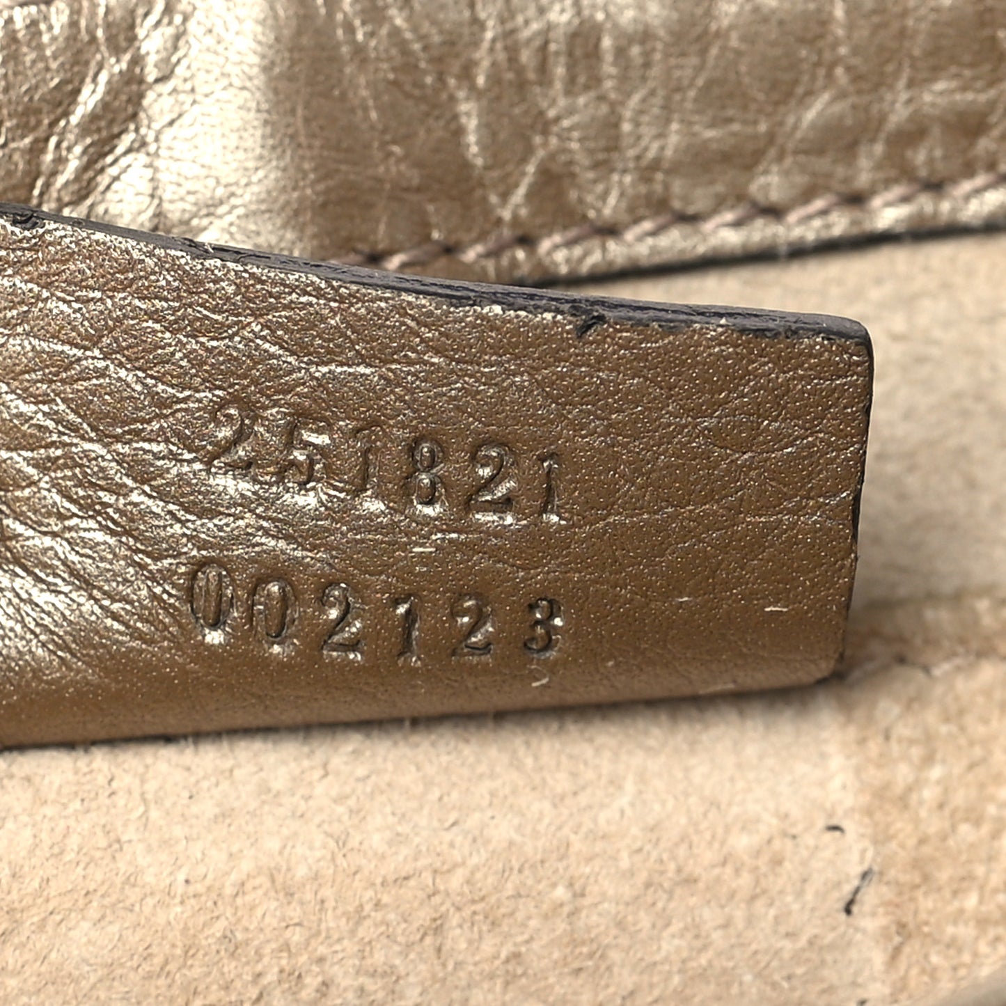 Pebbled Calfskin Small 1973 Chain Shoulder Bag Champagne