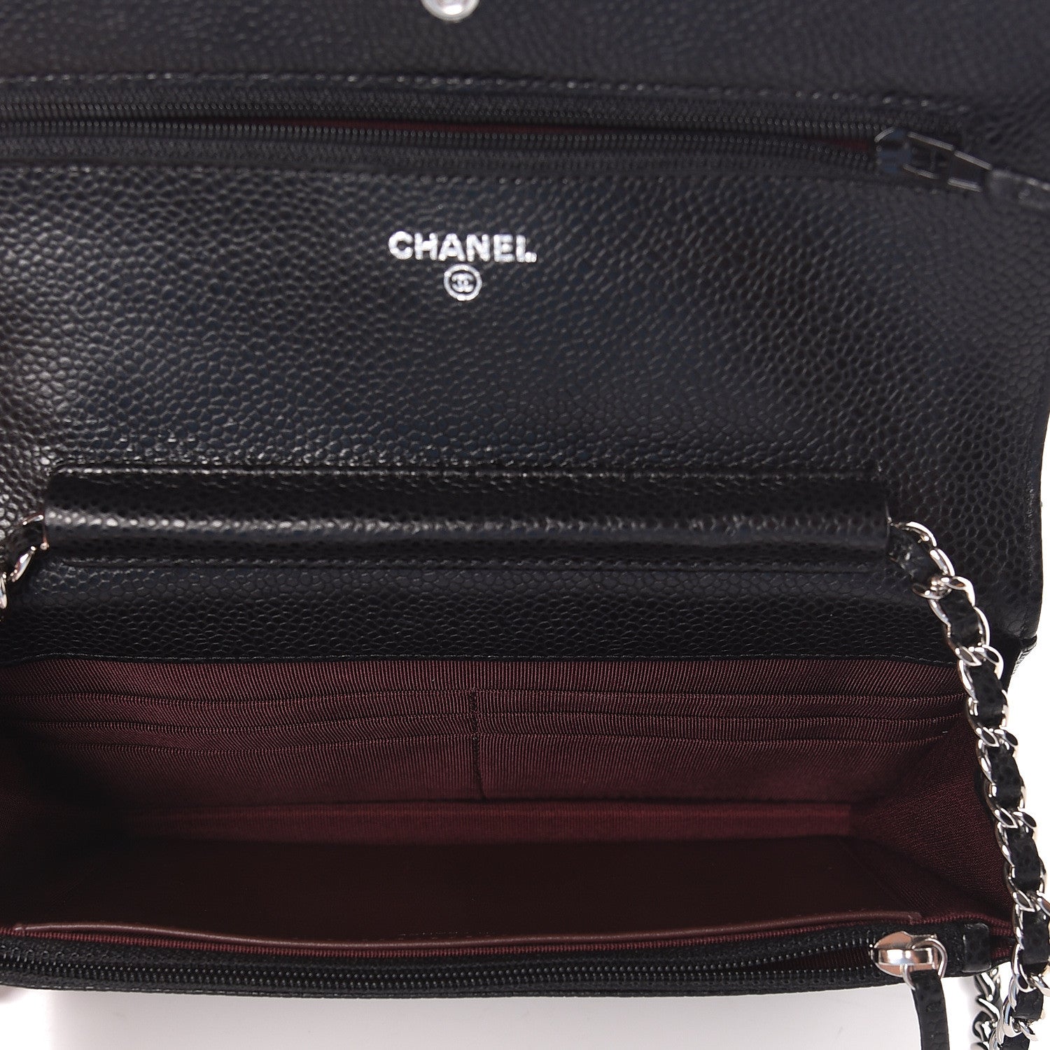 Chanel Caviar Quilted Wallet On Chain WOC Black 5 of 11