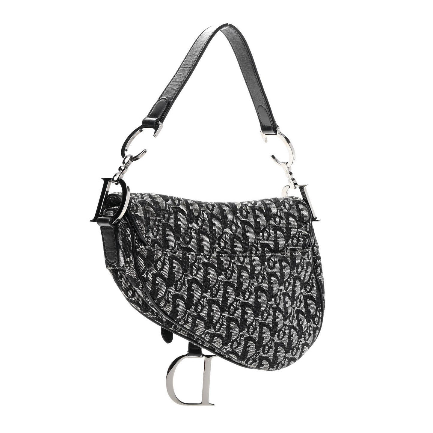 Monogram Saddle Bag Black