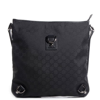 Gucci Nylon Monogram Abbey Messenger Bag Black 1 of 7