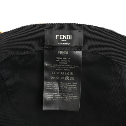 Fendi Canvas FF Reloaded Baseball Hat Tobacco Yellow 8 of 8